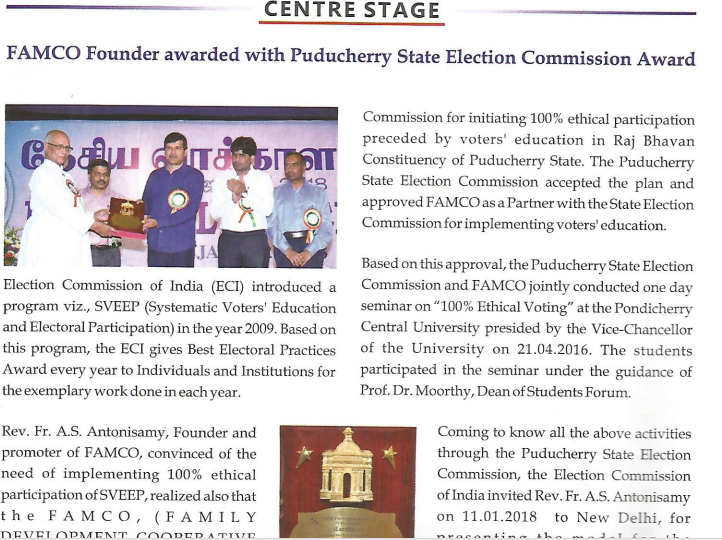puucherry election commission award